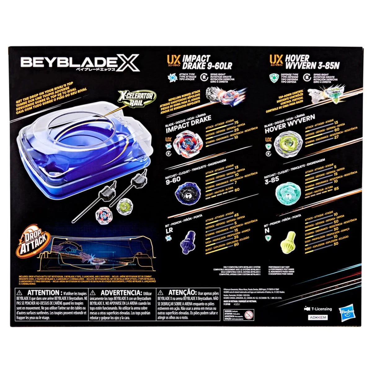 Hasbro Beyblade X Drop Attack Battle Set