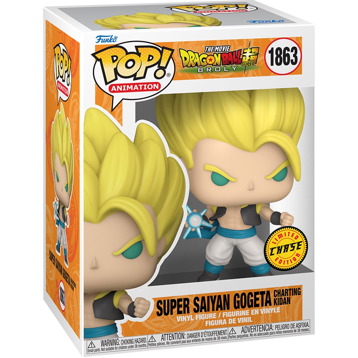 Funko Pop! Dragon Ball Super: Broly - Super Saiyan Gogeta Vinyl Figure #1863 (Chase)