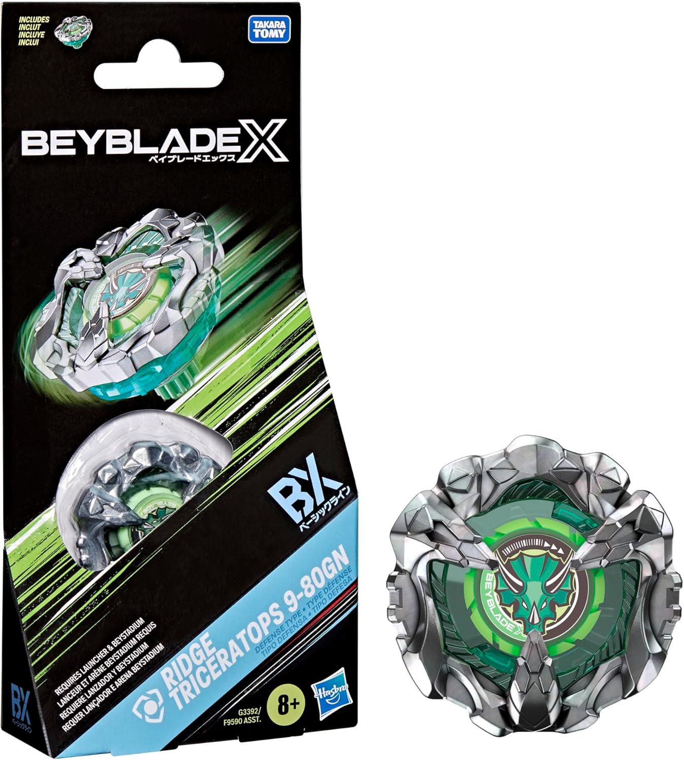 Hasbro Beyblade X Ridge Triceratops 9-80GN