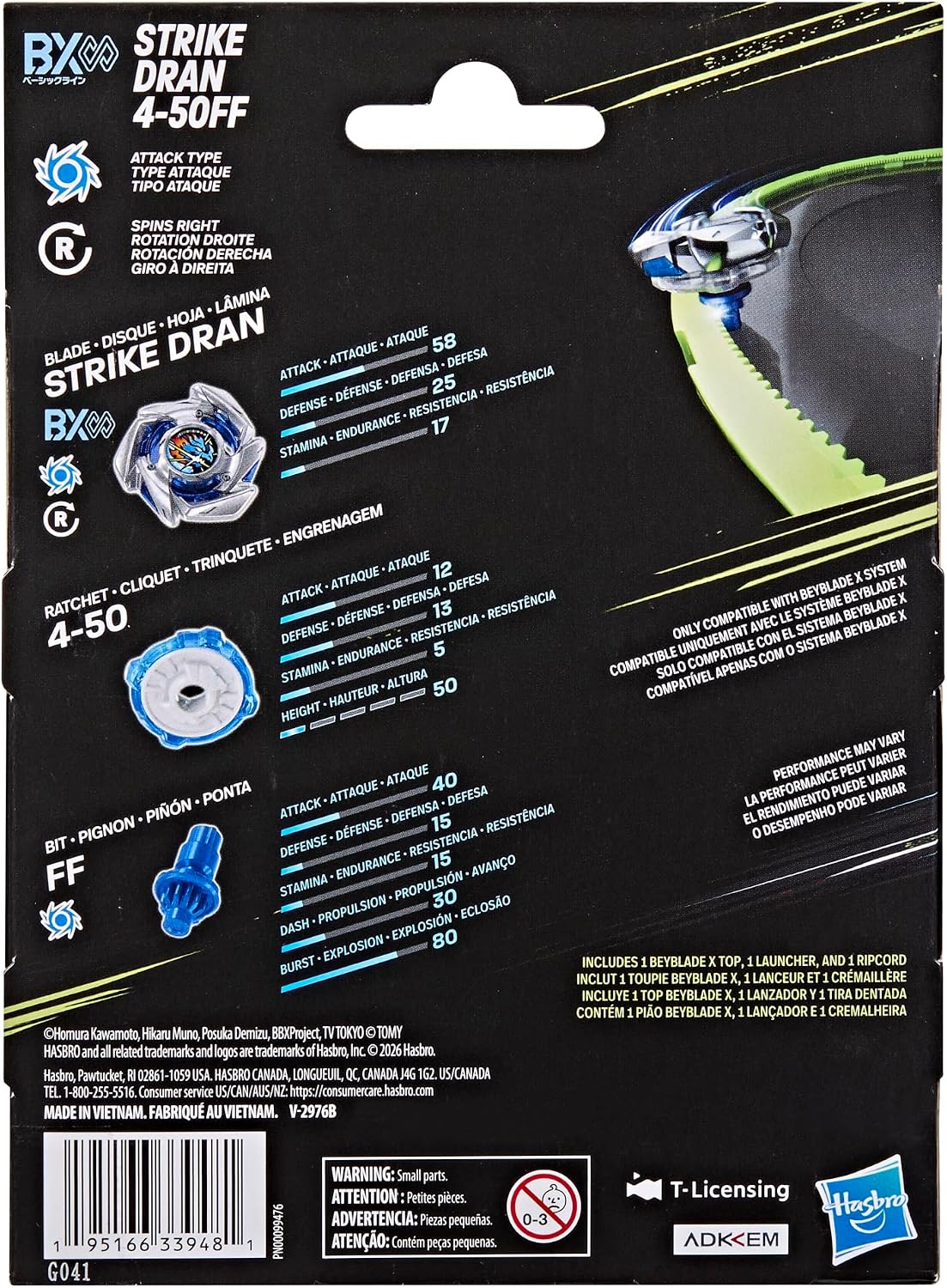 Hasbro Beyblade BX Strike Dran 4-50FF