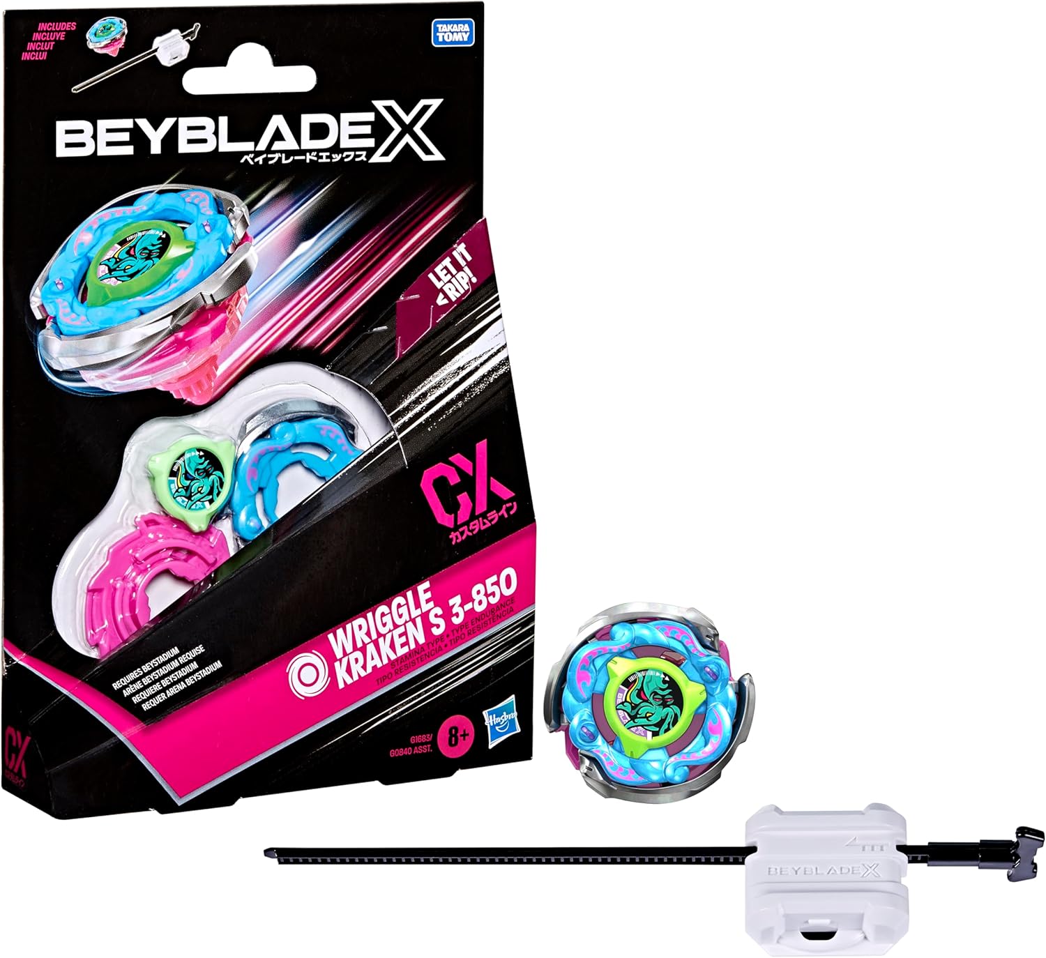Hasbro Beyblade X Wriggle Kraken S 3-85O CX Starter Pack Set