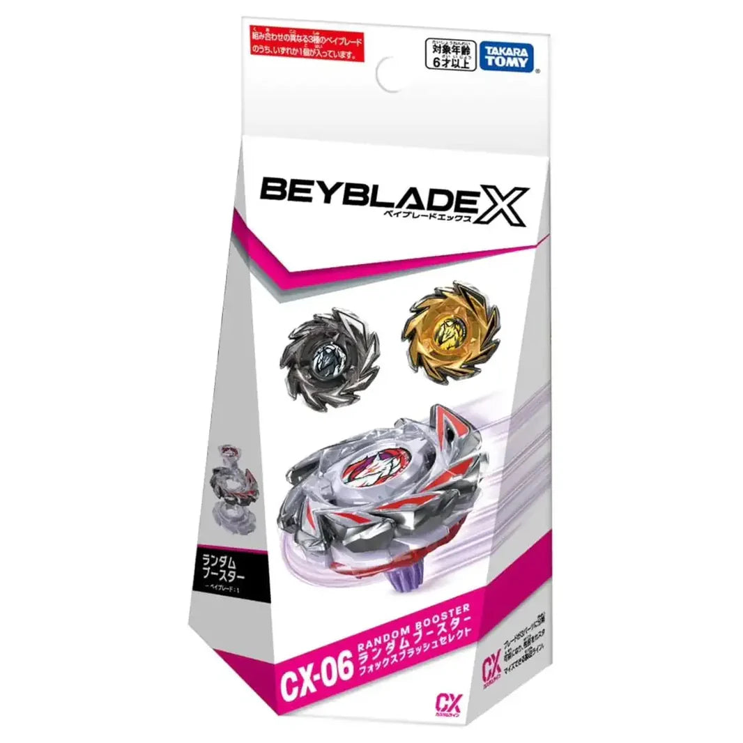 Takara Tomy Beyblade X CX-06 Fox Brush J9-70GR Random Booster Select Takara Tomy Beyblade X CX-06 Fox Brush J9-70GR Random Booster Select
