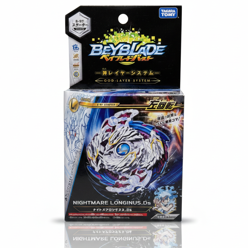 Takara Tomy Beyblade Burst B-97 Starter Nightmare Longinus .Ds US Seller