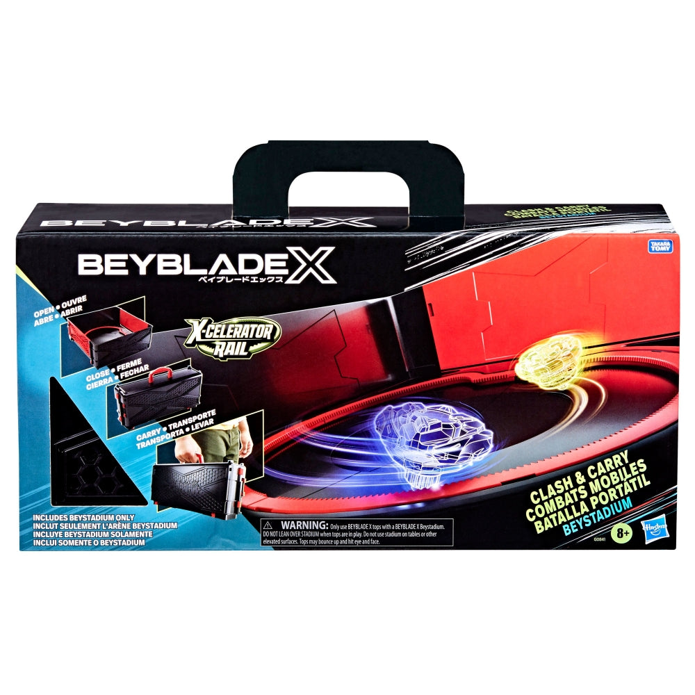 Beyblade X Clash & Carry Portable BeyStadium (X-celerator Rail)