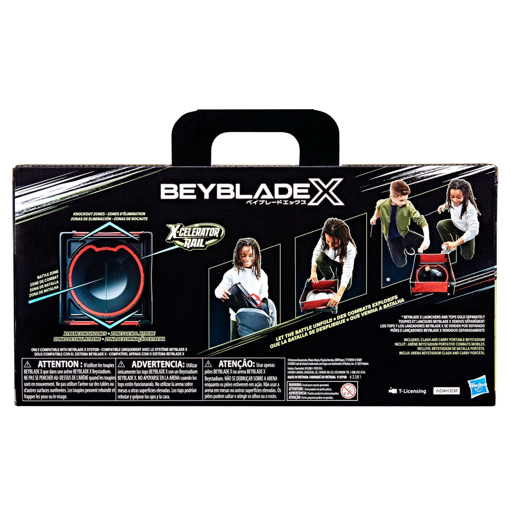 Beyblade X Clash & Carry Portable BeyStadium (X-celerator Rail)