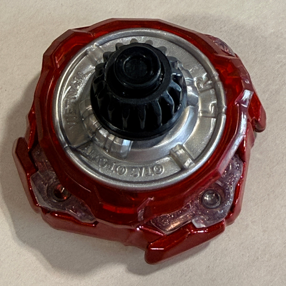Pre-owned Takara Tomy Beyblade X BX-46 Cobalt Drake Metal Coat Red detail view