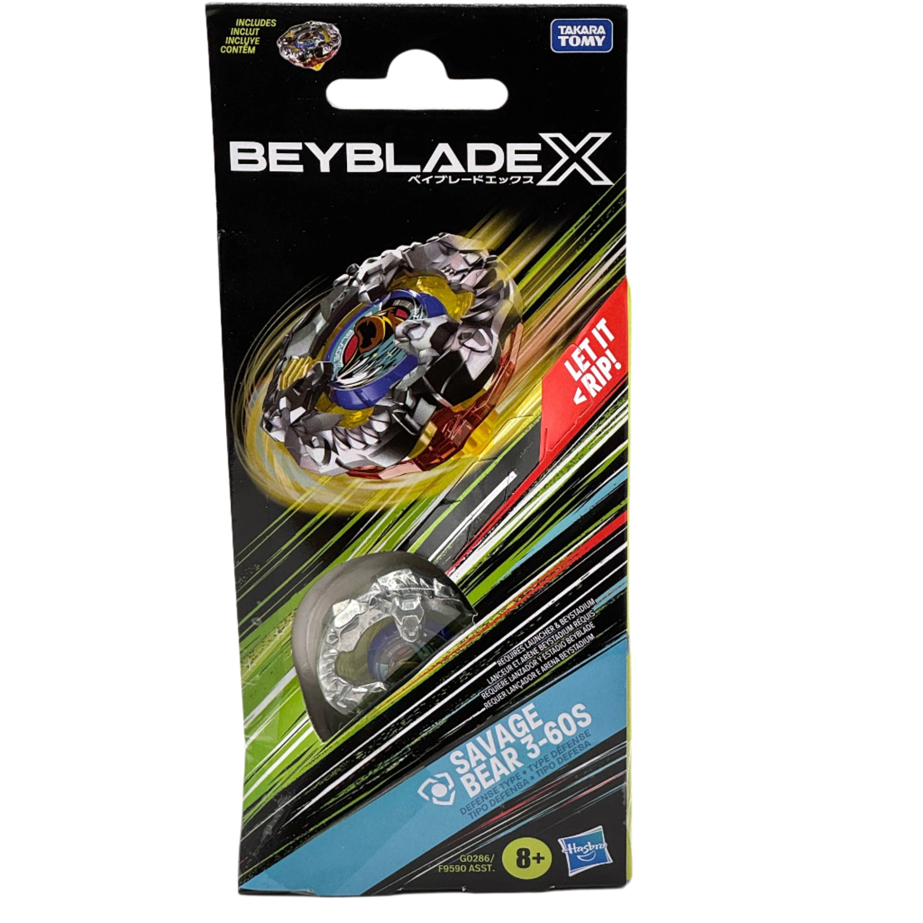 Beyblade X Booster Single Pack - Toupie Savage Bear 3-60S HSG0286 Pour Combats Extrêmes