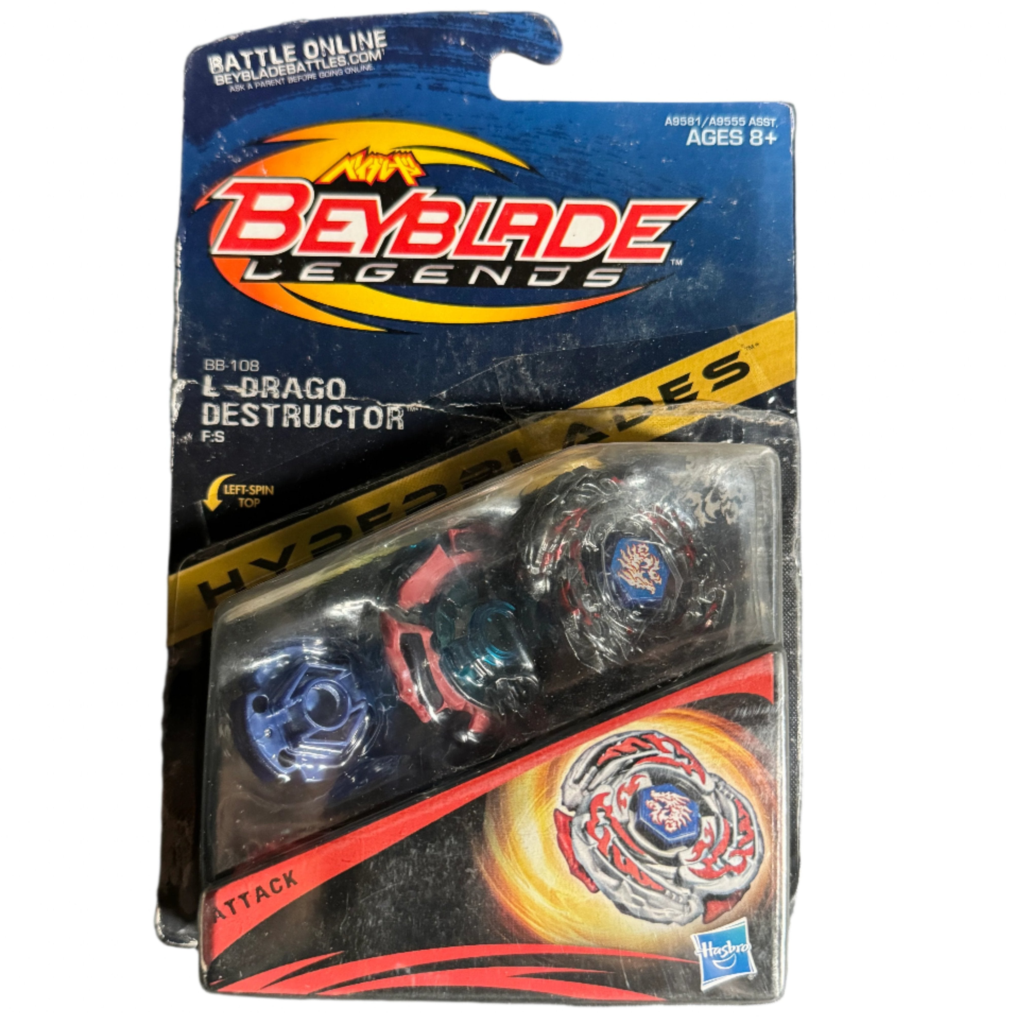 L Drago Destructor Destroy F S Legends Beyblade BB 108 by Hasbro Rar