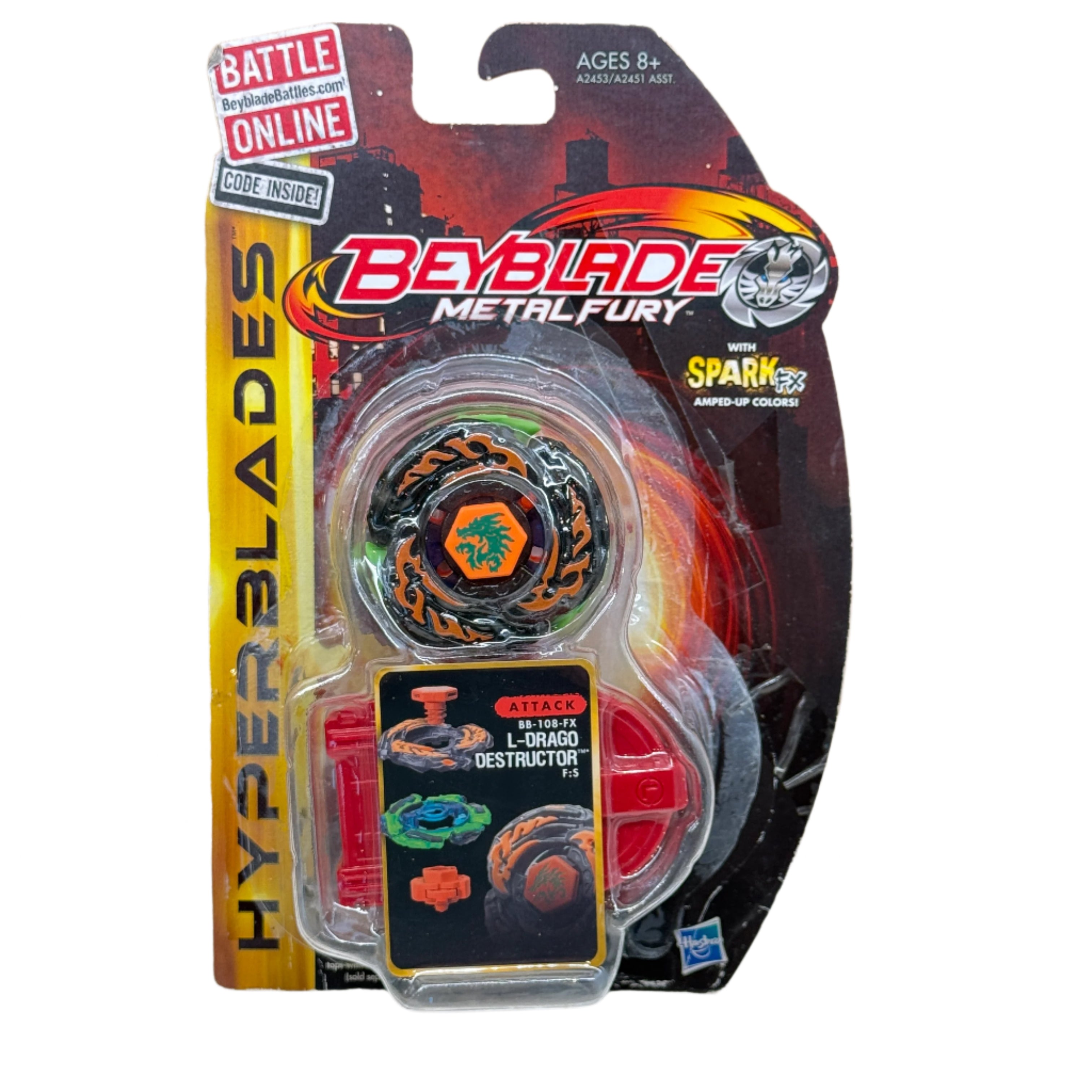 Hasbro Metal Fury Hyperblades BB-108-FX L-Drago Destructor SparkFX
