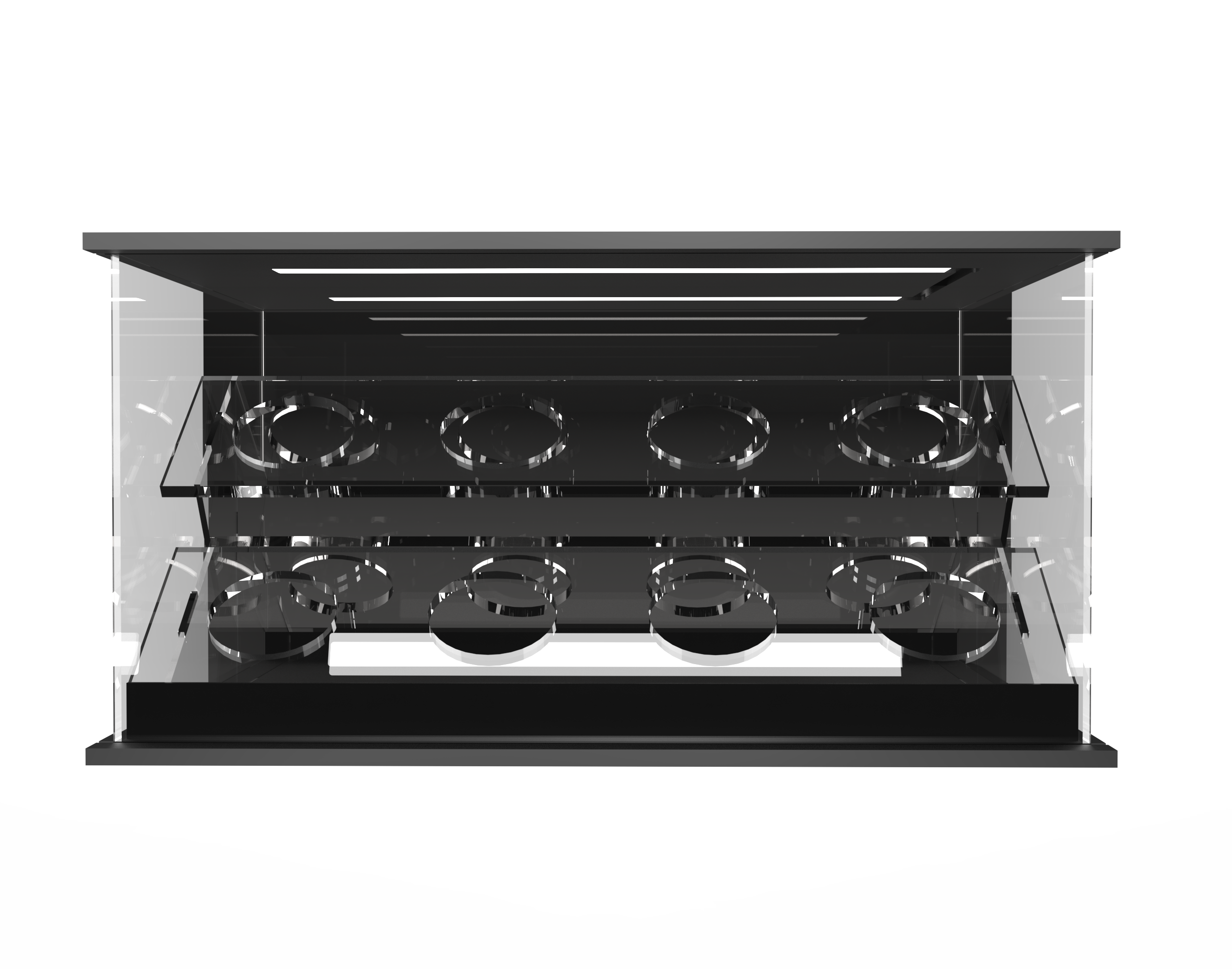 LED Light Acrylic Beyblade Display Case - 8 Bey Display