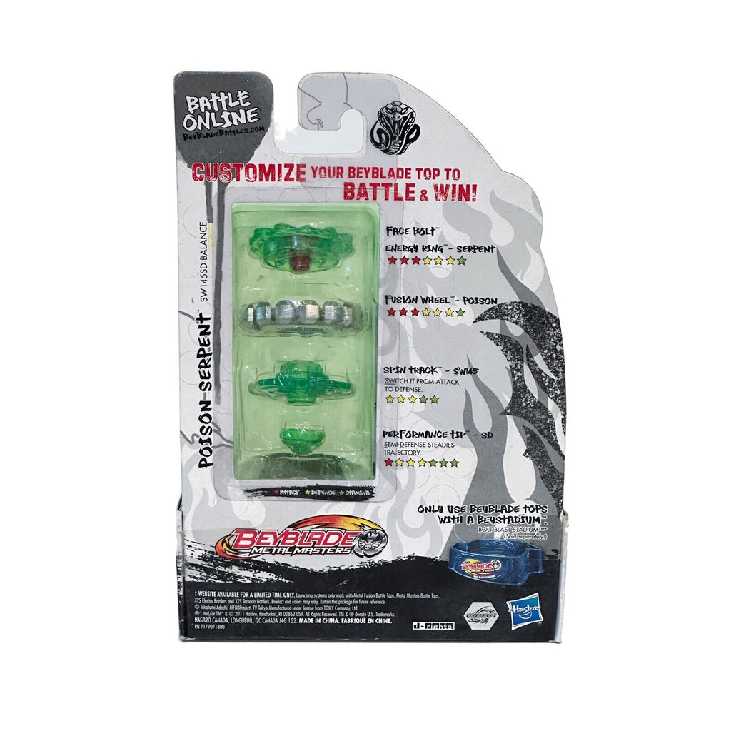 Hasbro Poison Serpent SW145SD Metal Masters Beyblade BB-69A