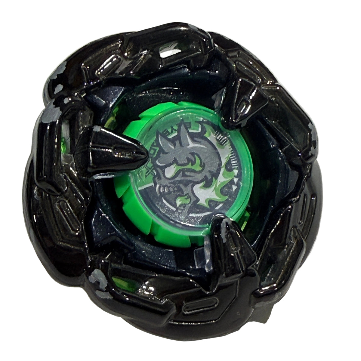 Pre-owned Takara Tomy Beyblade X BX-00 Hells Chain Metal Coat Black view 1