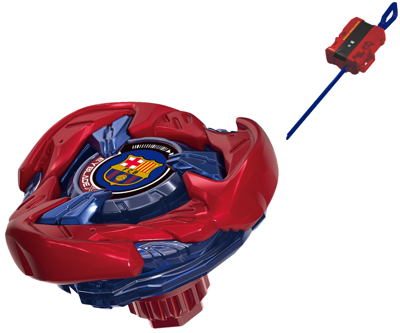 Beyblade X Hells Hammer 3-70H Metal Coat: Red Barcelona Ver. UX-00 + Launcher