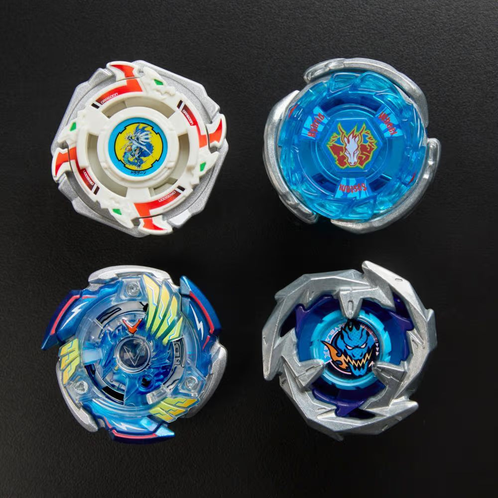 Hasbro Beyblade X Beyblade 25th Anniversary Set 4 Tops & 4 Launchers