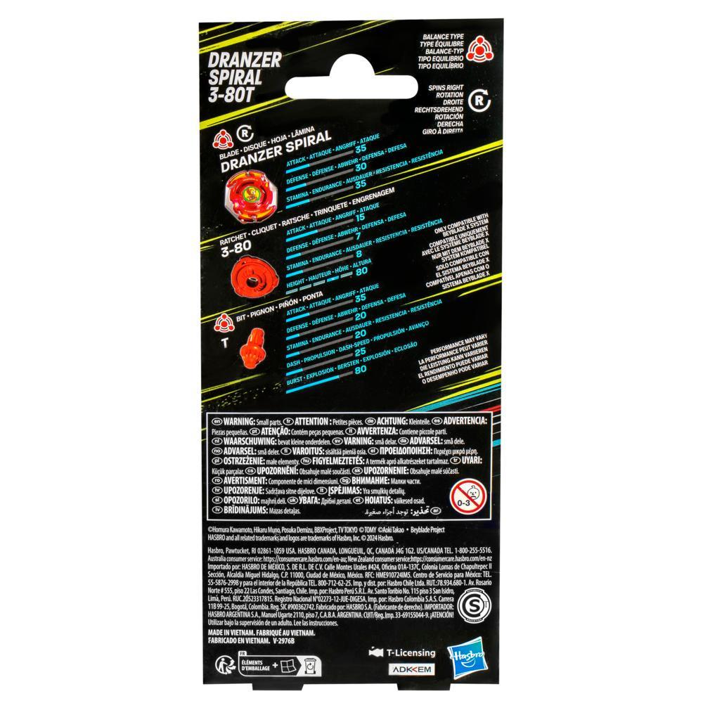 Hasbro Beyblade X Dranzer Spiral 3-80T Anniversary with Balance Type Top & Launcher