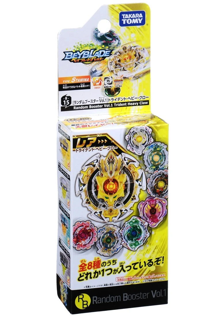 Beyblade Burst Random Booster Vol. 1 Trident Heavy Claw B-15 – Complet