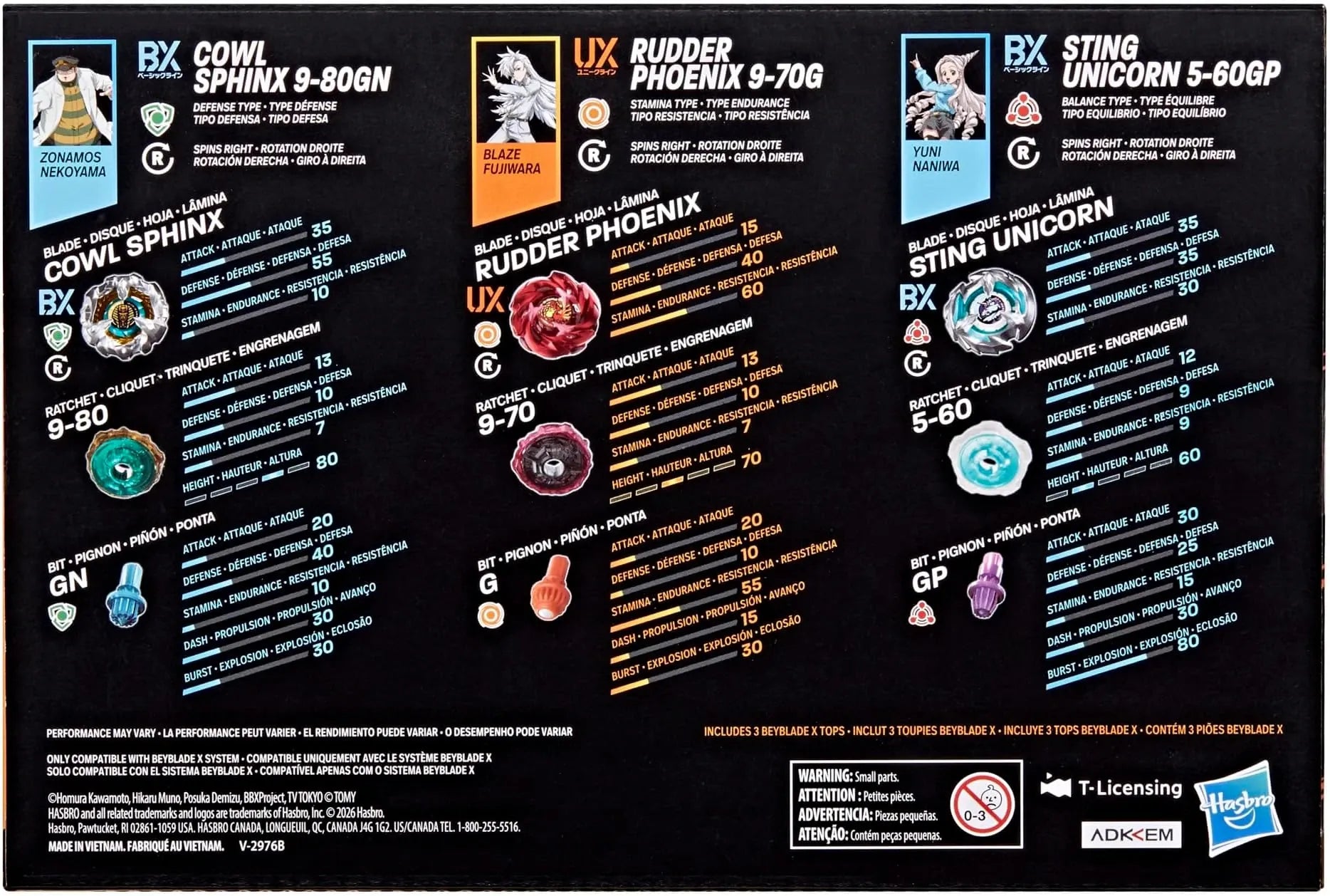 Beyblade X Yggdrasil Team 3 Pack