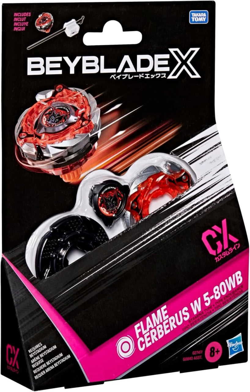 Flame Cerberus W 5-80WB Beyblade X | Hasbro Defense Type