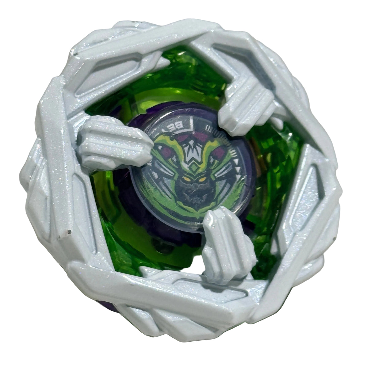 Pre-owned Takara Tomy Beyblade X Samurai Steel Metal Coat White view 1