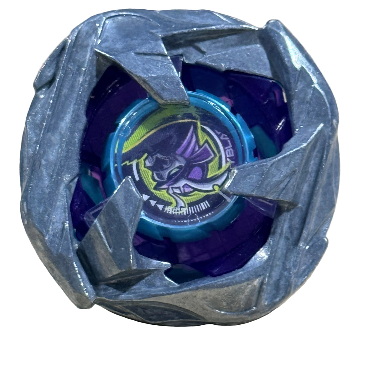 Pre-owned Takara Tomy Beyblade X BX-45 Samurai Calibur top view