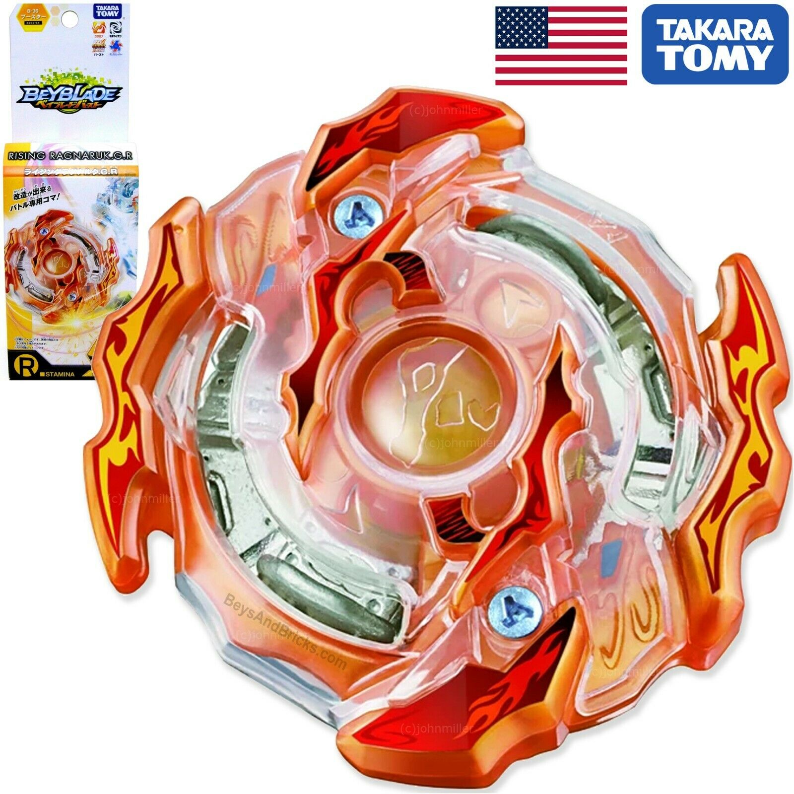 TAKARA TOMY Beyblade Burst B-36 Rising Ragnaruk .G.R - BeyWarehouse