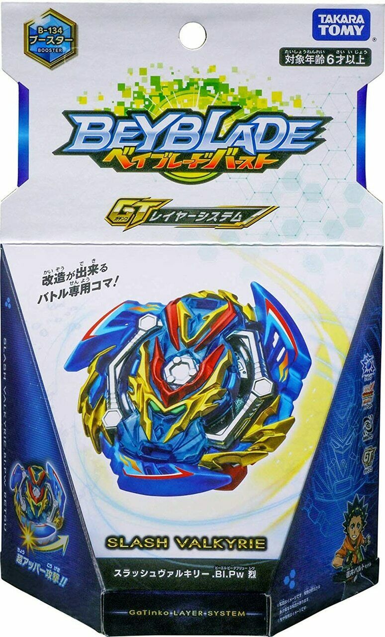 Takara Tomy Slash Valkyrie Valtryek Beyblade Burst GT B-134