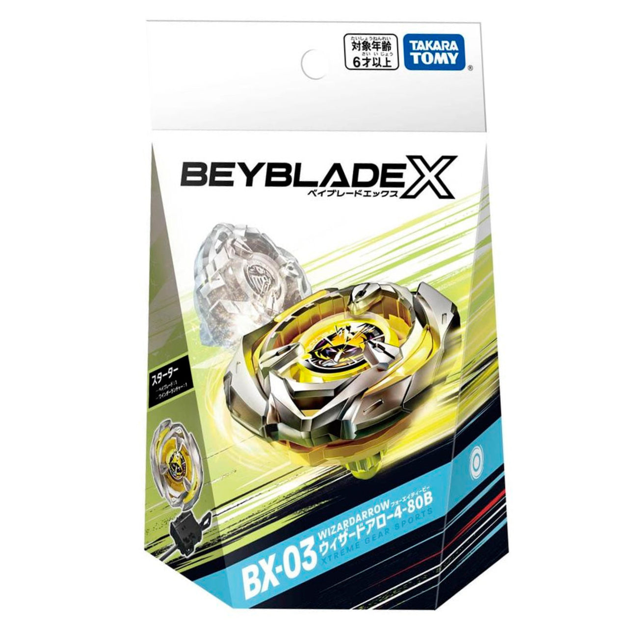 Takara Tomy Wizard Arrow 4-80B Beyblade X Starter BX03