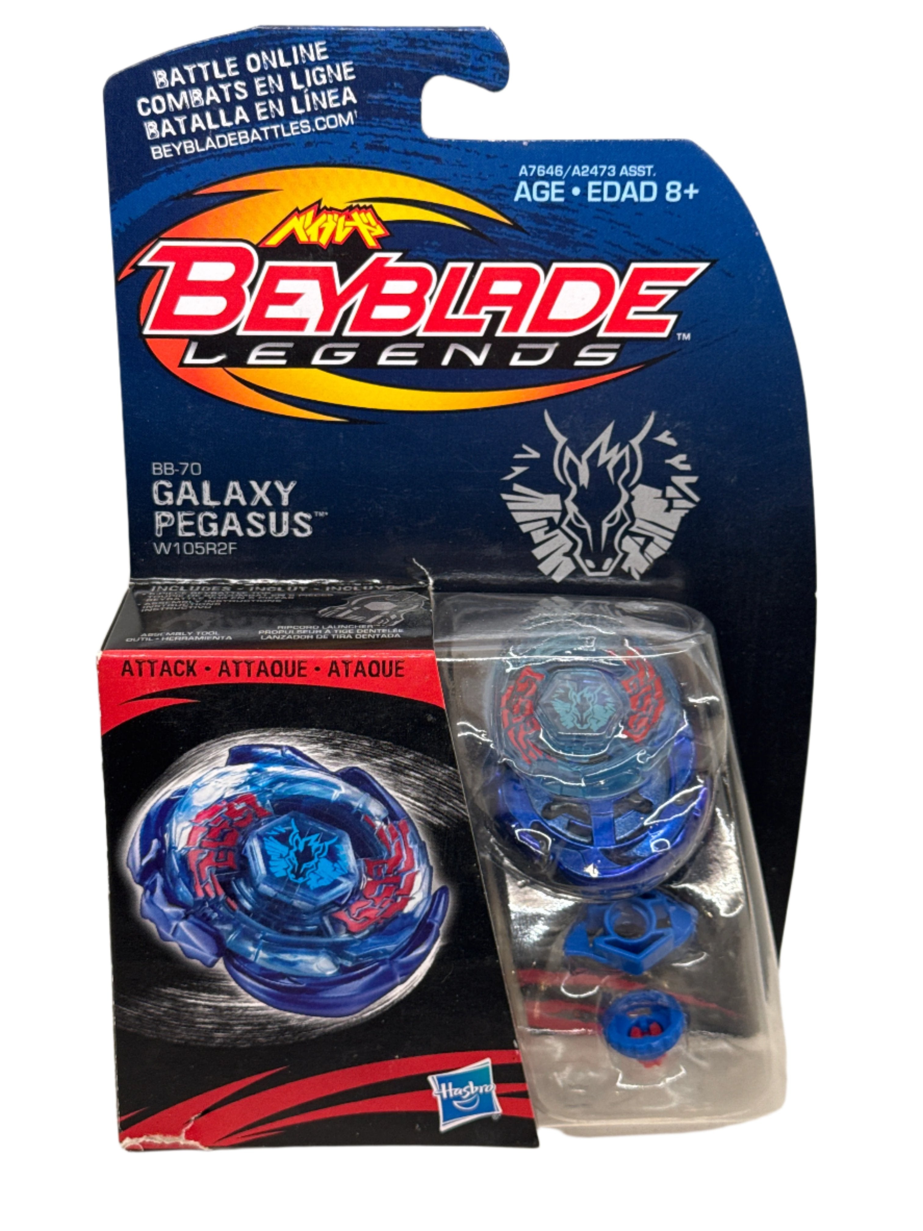 Galaxy Pegasus / Pegasis W105R²F Legends Beyblade BB-70 by Hasbro