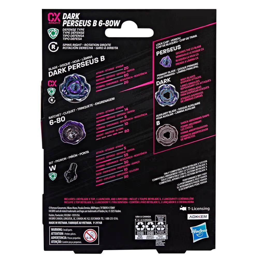 Beyblade X Dark Perseus B 6-80W CX Starter Pack