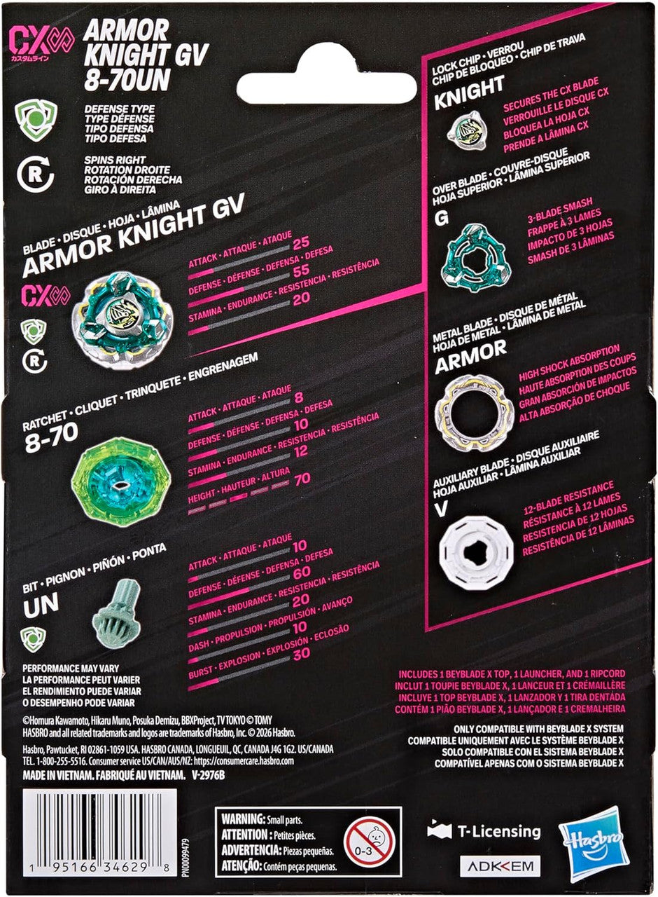 Hasbro Beyblade X Armor Knight GV 8-70UN