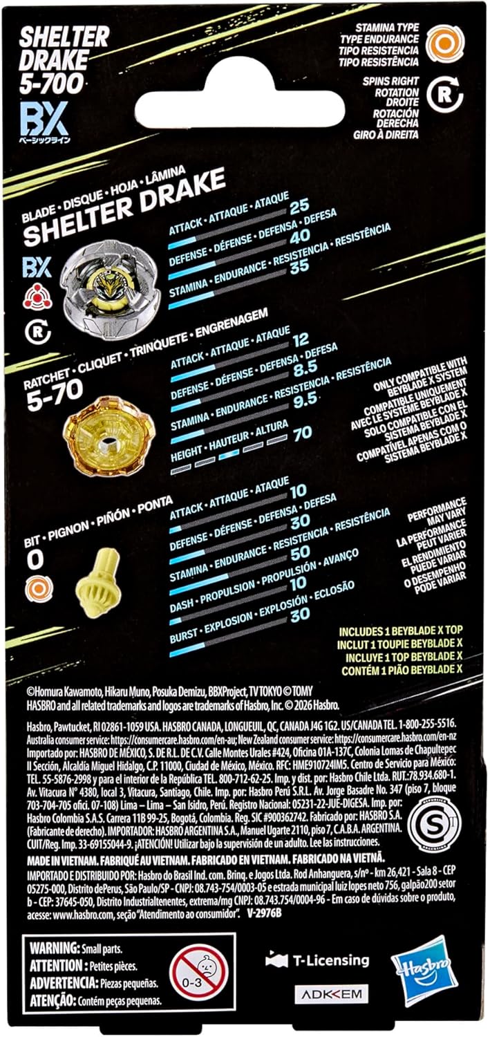 Hasbro Beyblade X Shelter Drake 5-700