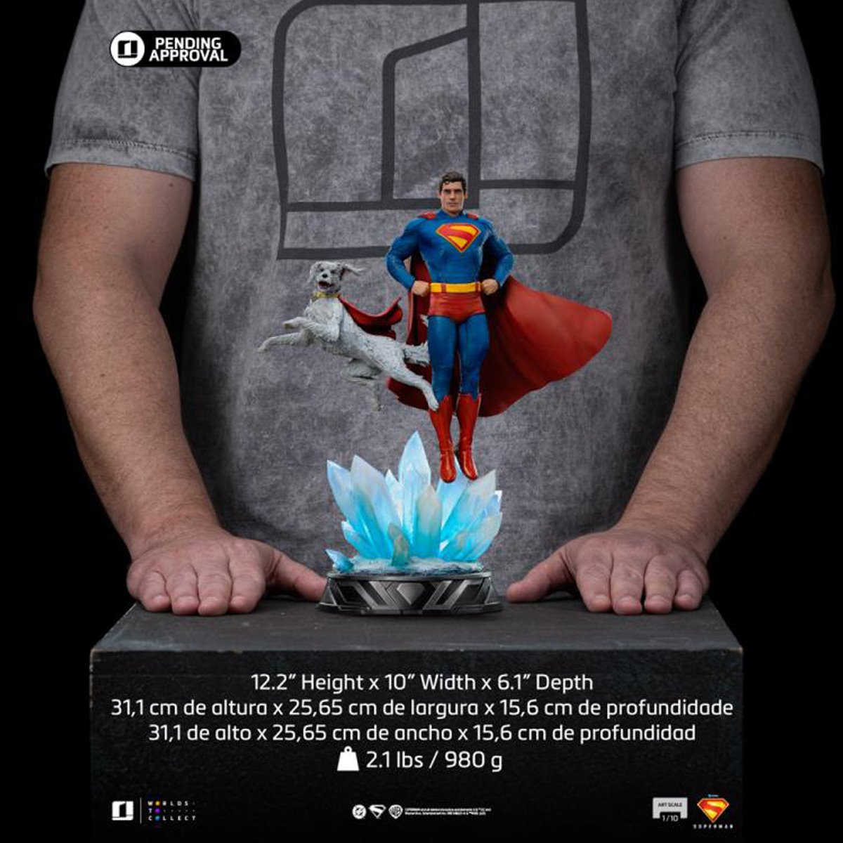 Superman (2025) Superman and Krypto 1:10 Art Scale Limited Edition Statue
