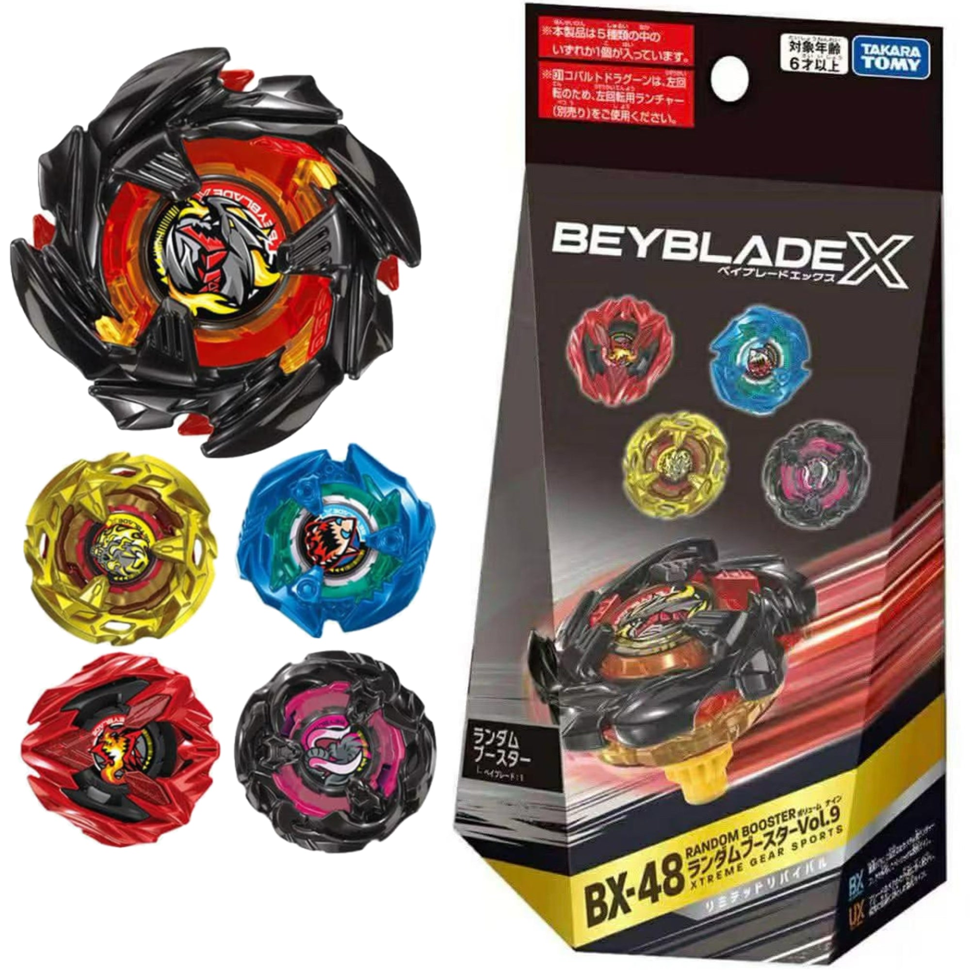 PRE ORDER Takara Tomy Beyblade X BX-48 Random Booster Vol. 9 FULL SET (5pcs)