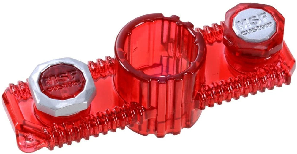 Custom Metal Stone Beyblade Face Bolts, Flame Red BBG-14