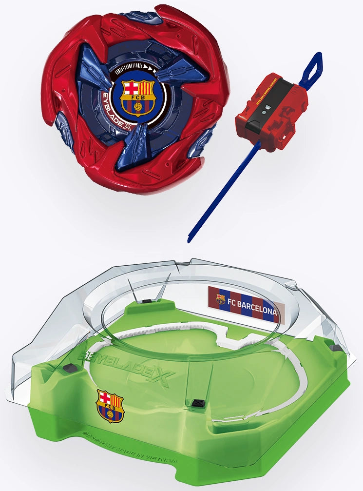 Beyblade X UX-00 — Bey Kick Off Set Stadium (FC Barcelona Edition)