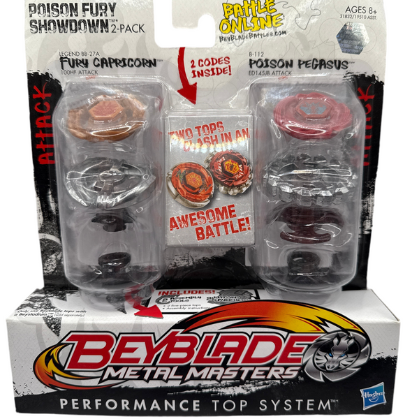 激レア　PEPSIガロンびん② Beyblade Metal Masters 2-Pack: Fury Capricorn & Poison Pegasus