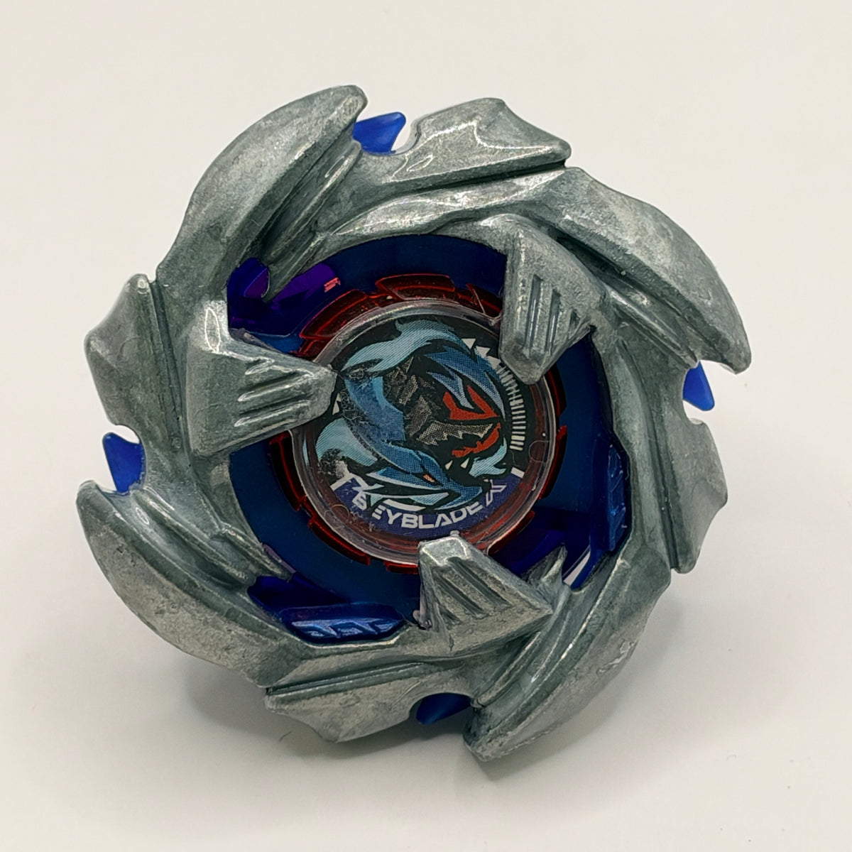 Pre-owned Takara Tomy Beyblade X BX-34 Cobalt Dragoon top view