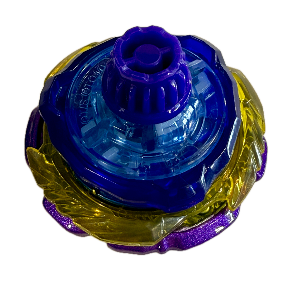 Pre-owned Takara Tomy Beyblade X UX-21 Silver Wolf Metal Coat Violet detail view