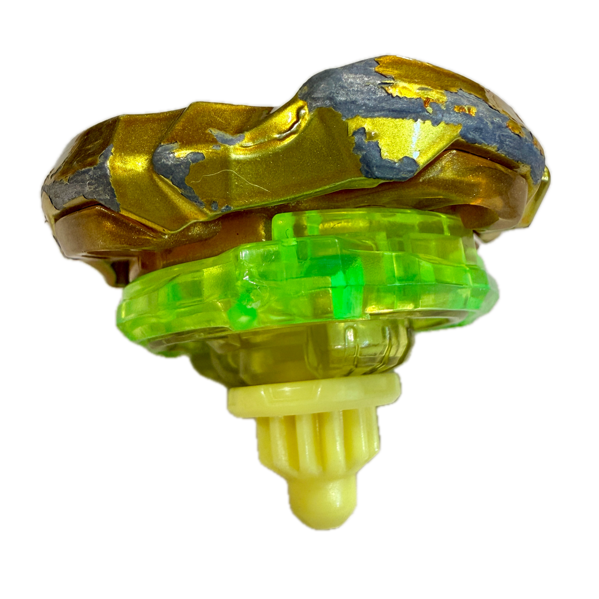 Pre-owned Takara Tomy Beyblade X BX-00 Hells Scythe Metal Coat Gold alternate view