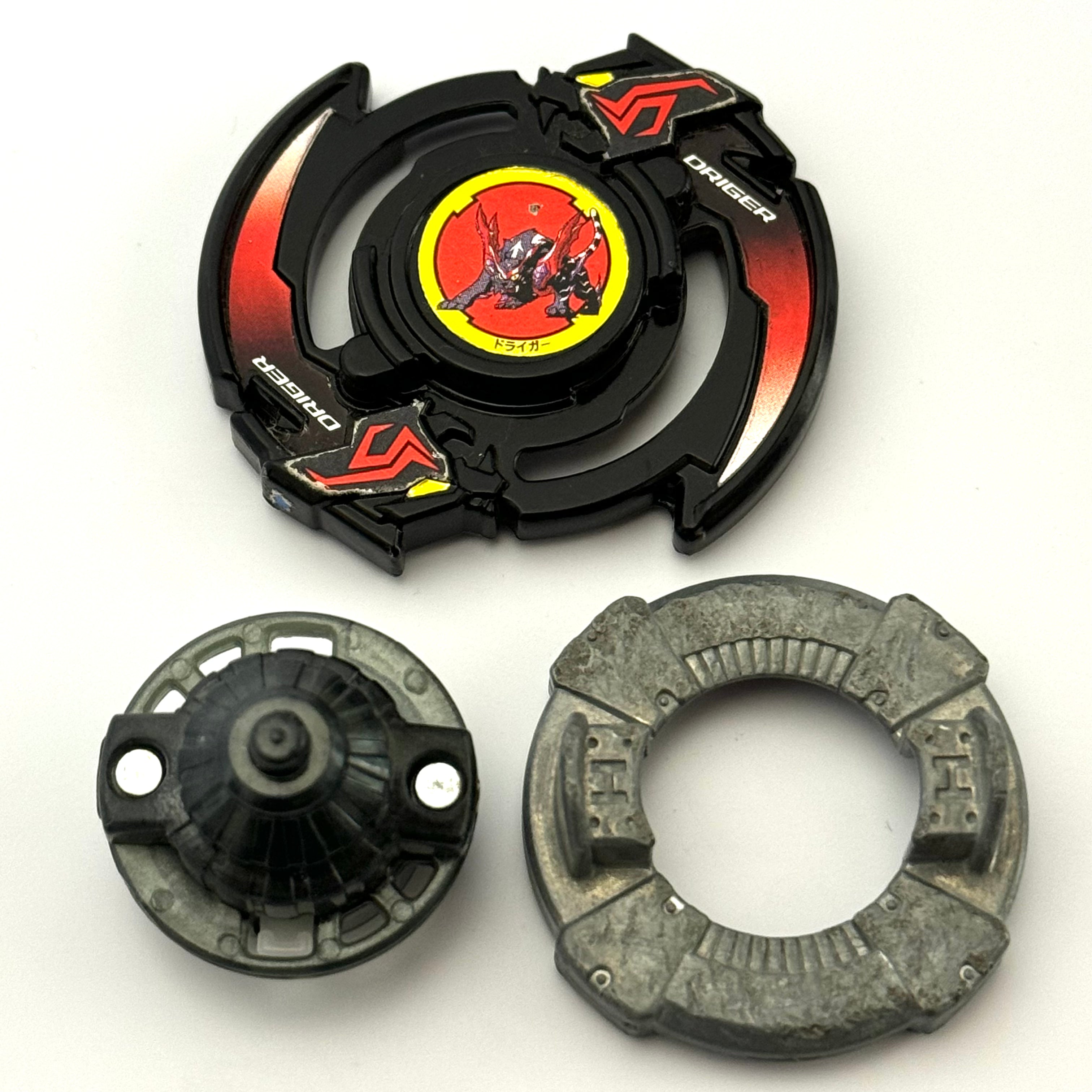 B-00 Driger Slash Heavy Fusion Beyblade Burst Black Recolor Takara Tomy (Pre-Owned)