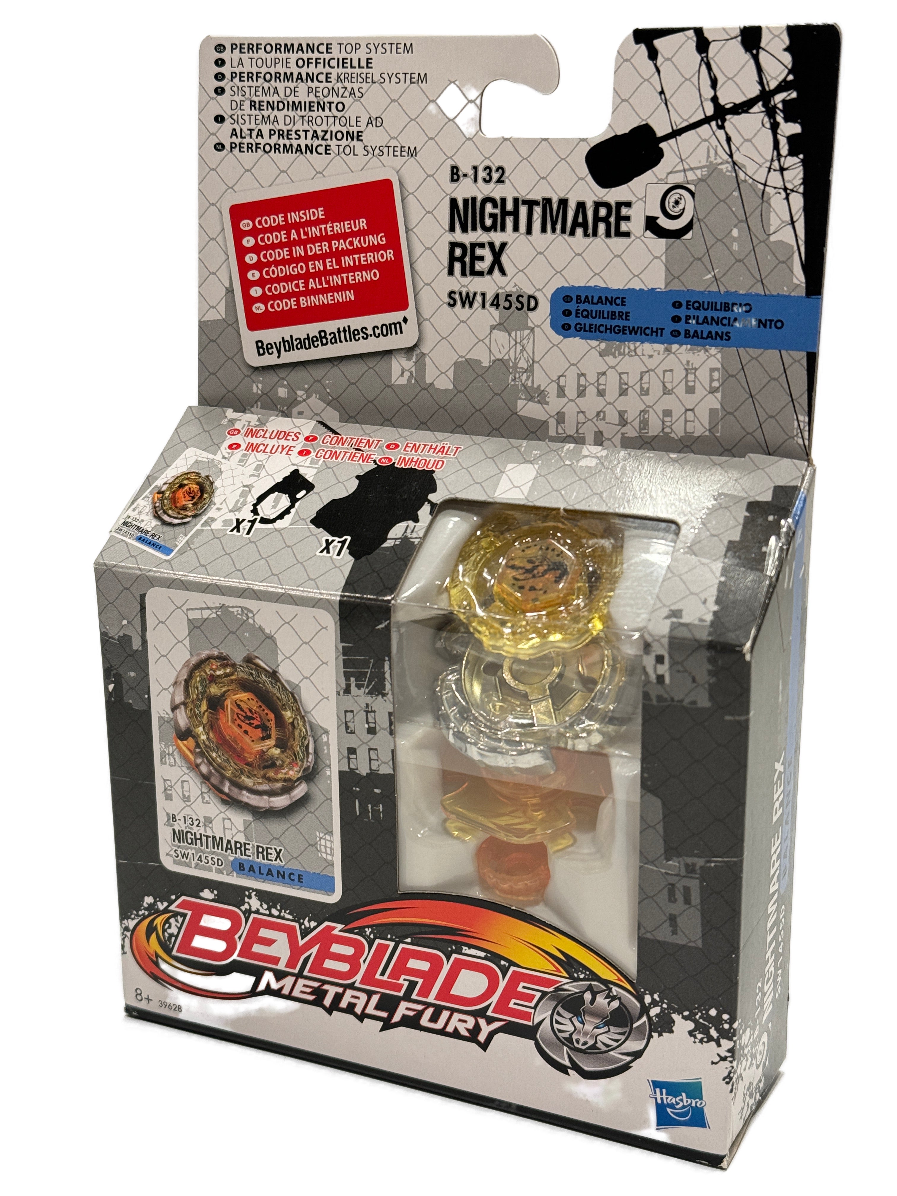 Nightmare Rex SW145SD Metal Fury Beyblade by Hasbro