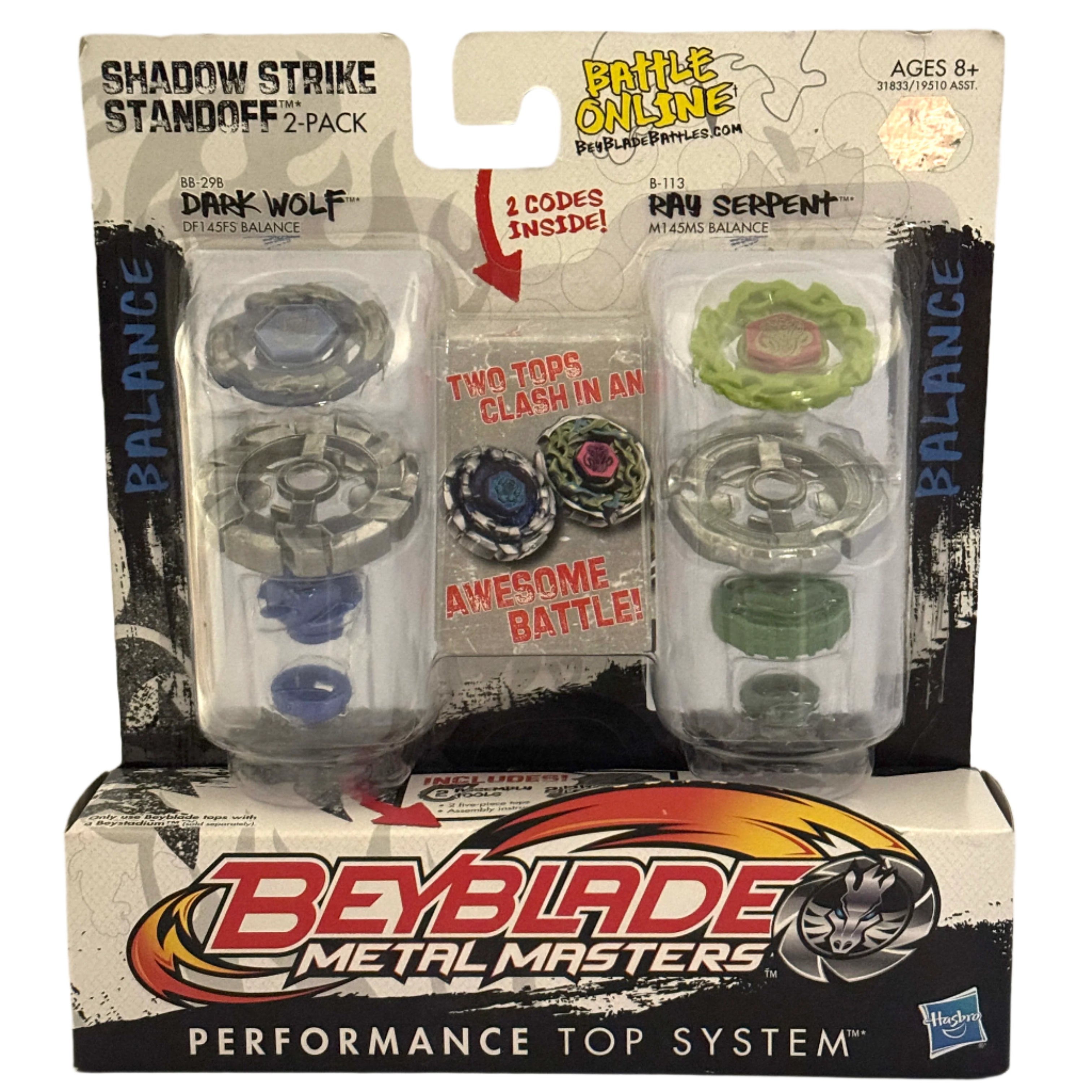 Hasbro Metal Masters: Shadow Strike Standoff 2-Pack BB-29B Dark Wolf Balance/ B-113 Ray Serpent Balance