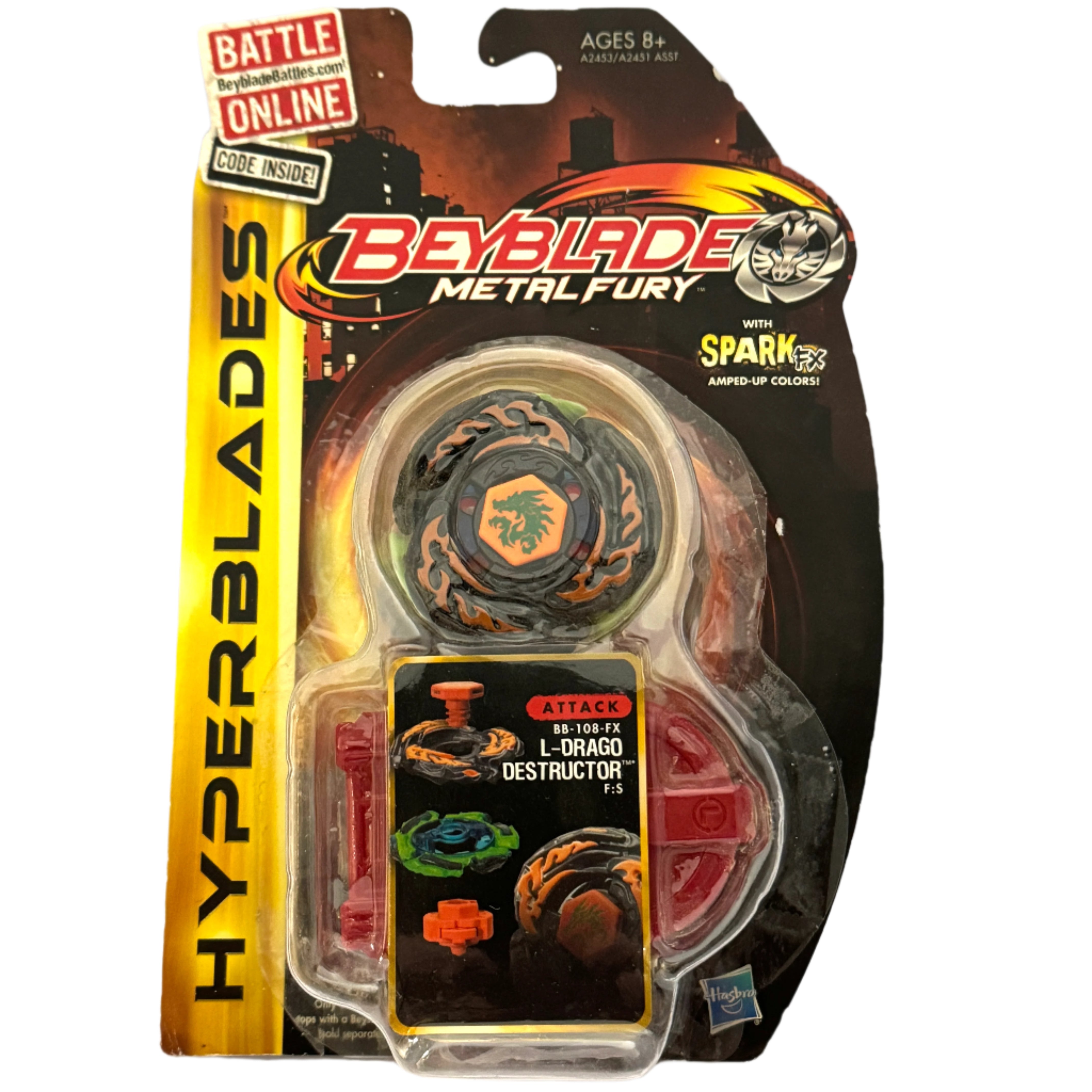 Hasbro Metal Fury Hyperblades BB-108-FX L-Drago Destructor Attack