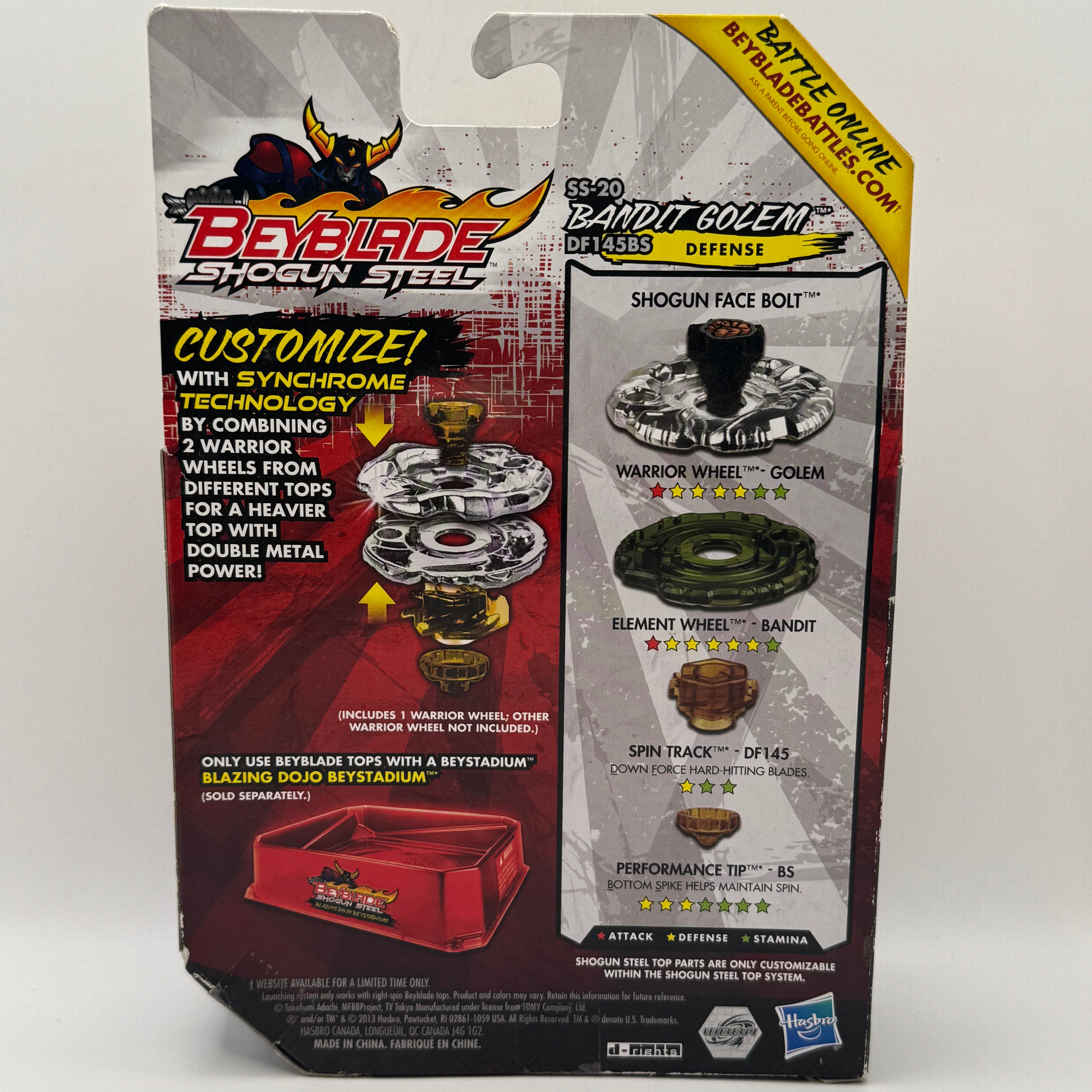 定番のお歳暮&冬ギフトの商品をすべ Hasbro Shogun Steel SS-20 Bandit Golem DF145BS スポーツトイ・アクショントイ