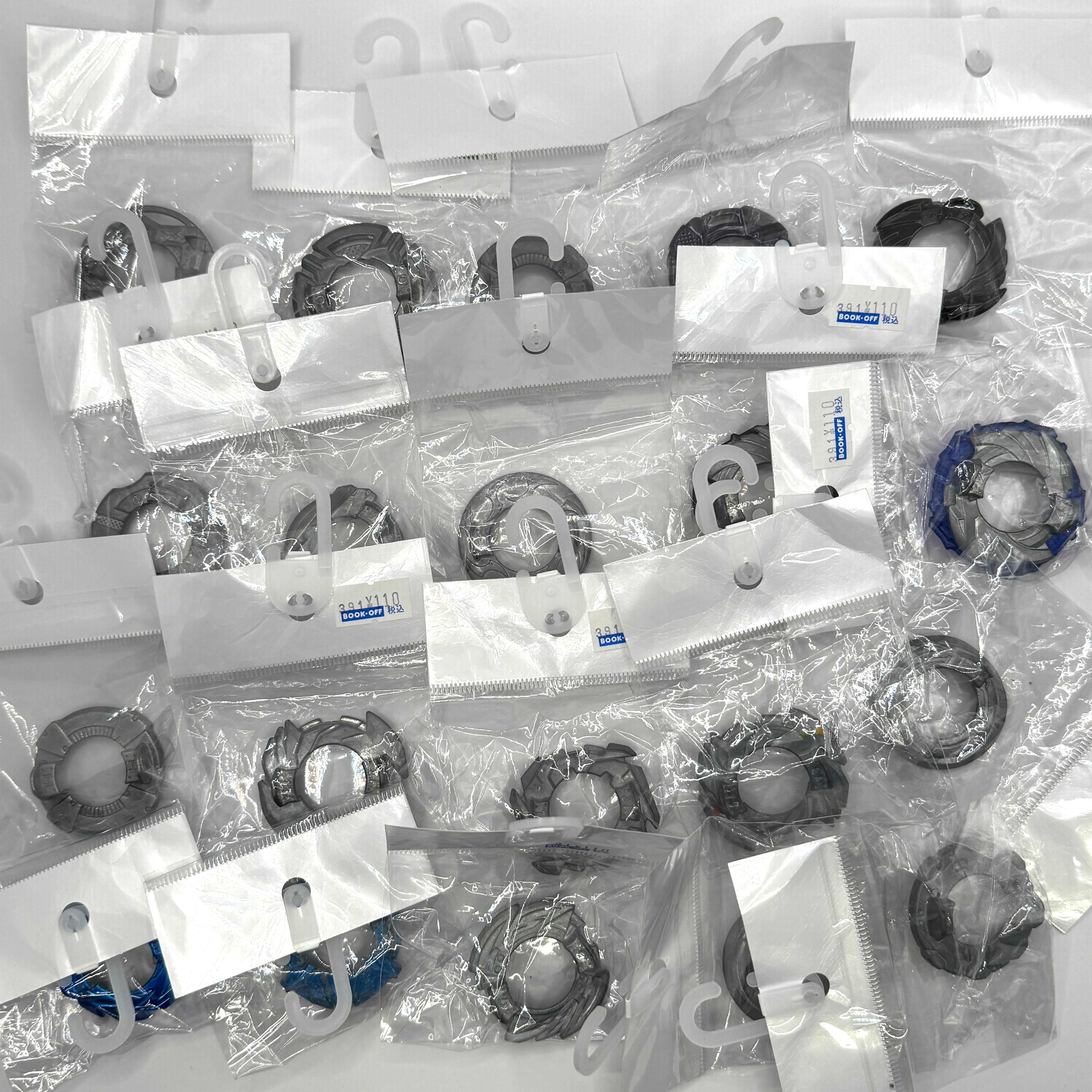 Pre-Owned Set of 20 Takara Tomy Burst Beyblades with Custom Attachments (Set #8)
