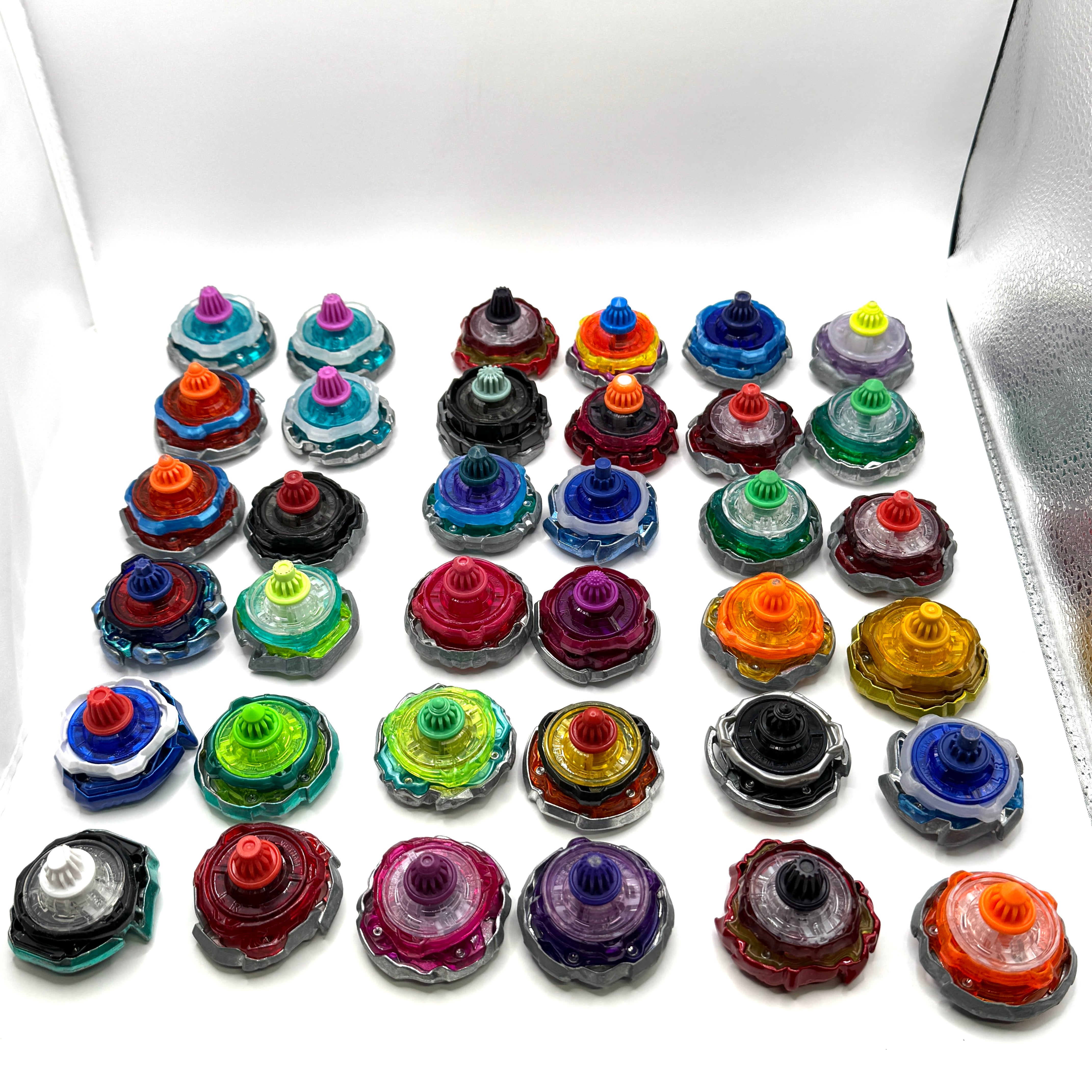 Takara Tomy B-182 stadium + 36 used BX Beyblades Set #1