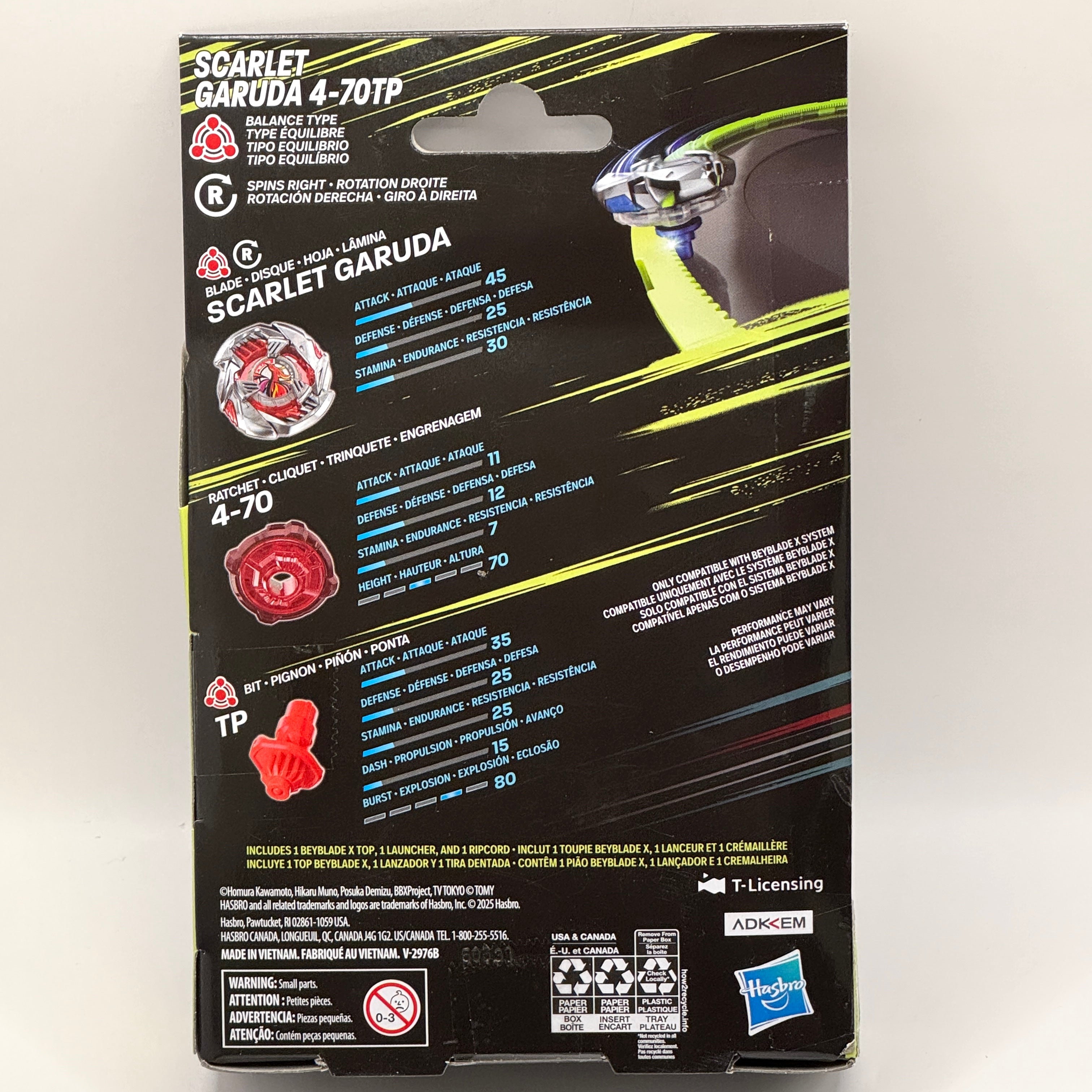 Hasbro Beyblade X Scarlet Garuda 4-70TP
