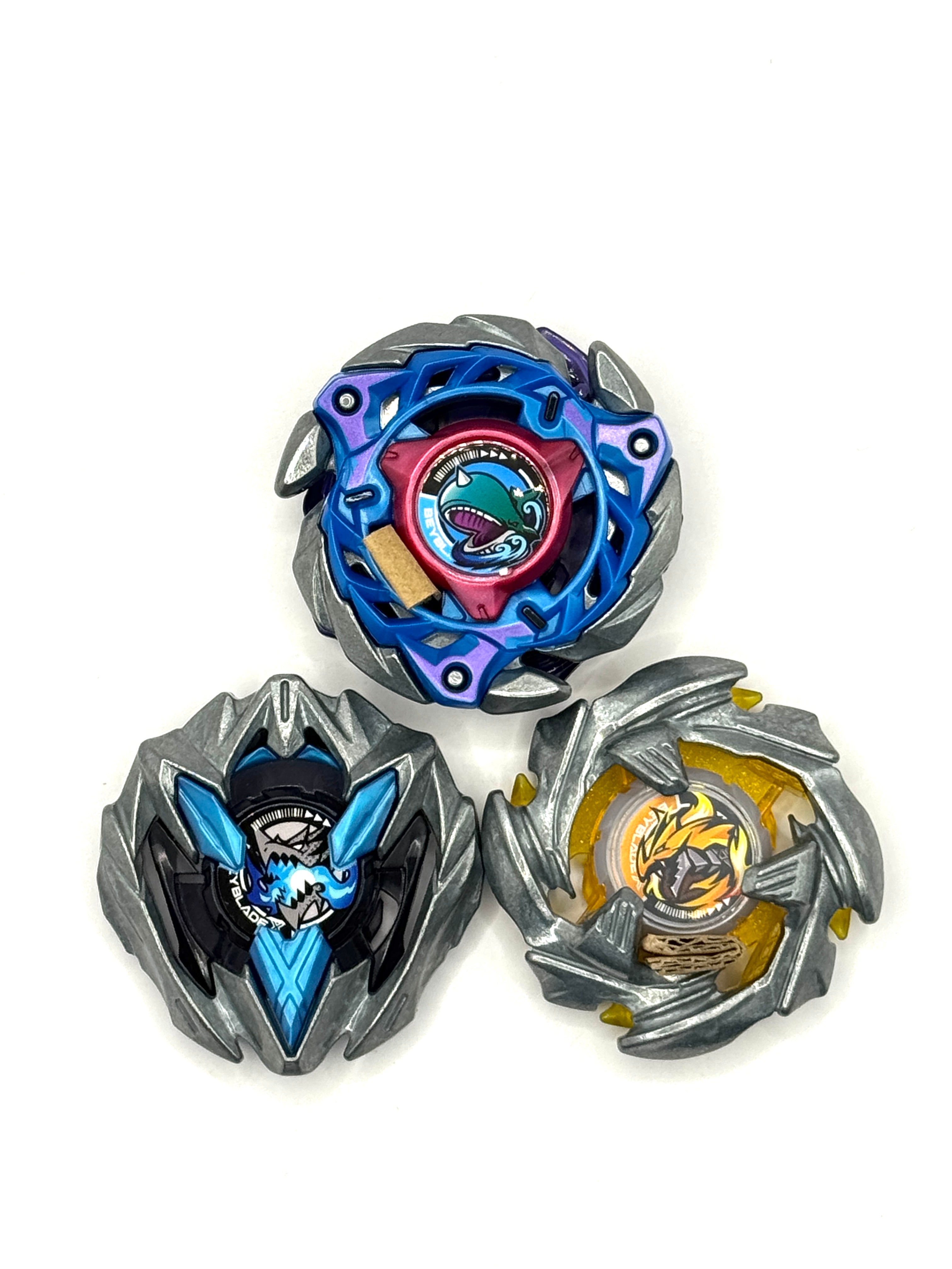 CX-08 02 / CX-08 04 / CX-08 06 Brand New No Code Sheets (Packaging Opened By Us To Identify Beyblades)