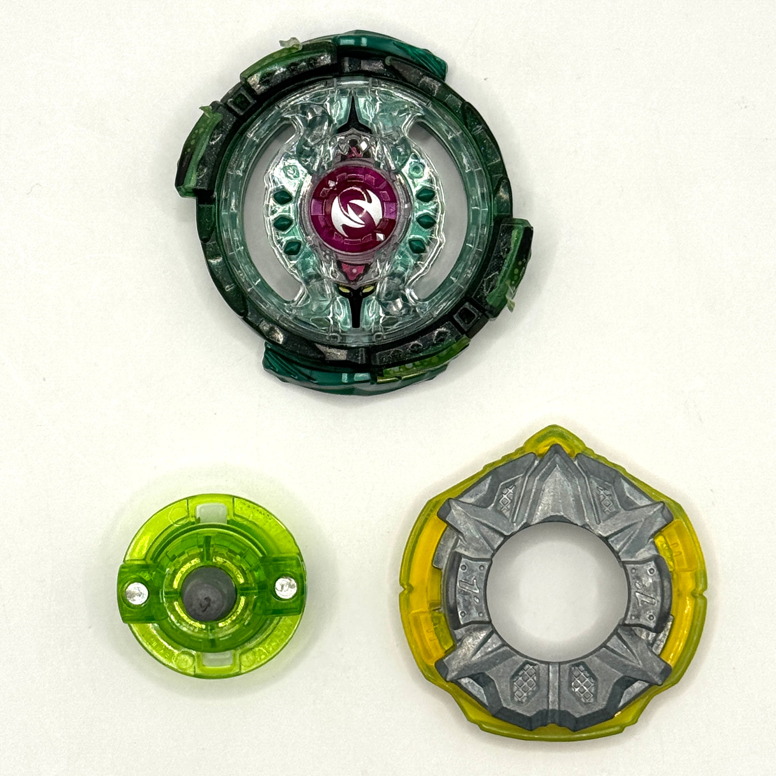 Twin Nemesis B-125 06 Noctemis 1'Hit Wedge Burst Beyblade by Takara Tomy (Used)