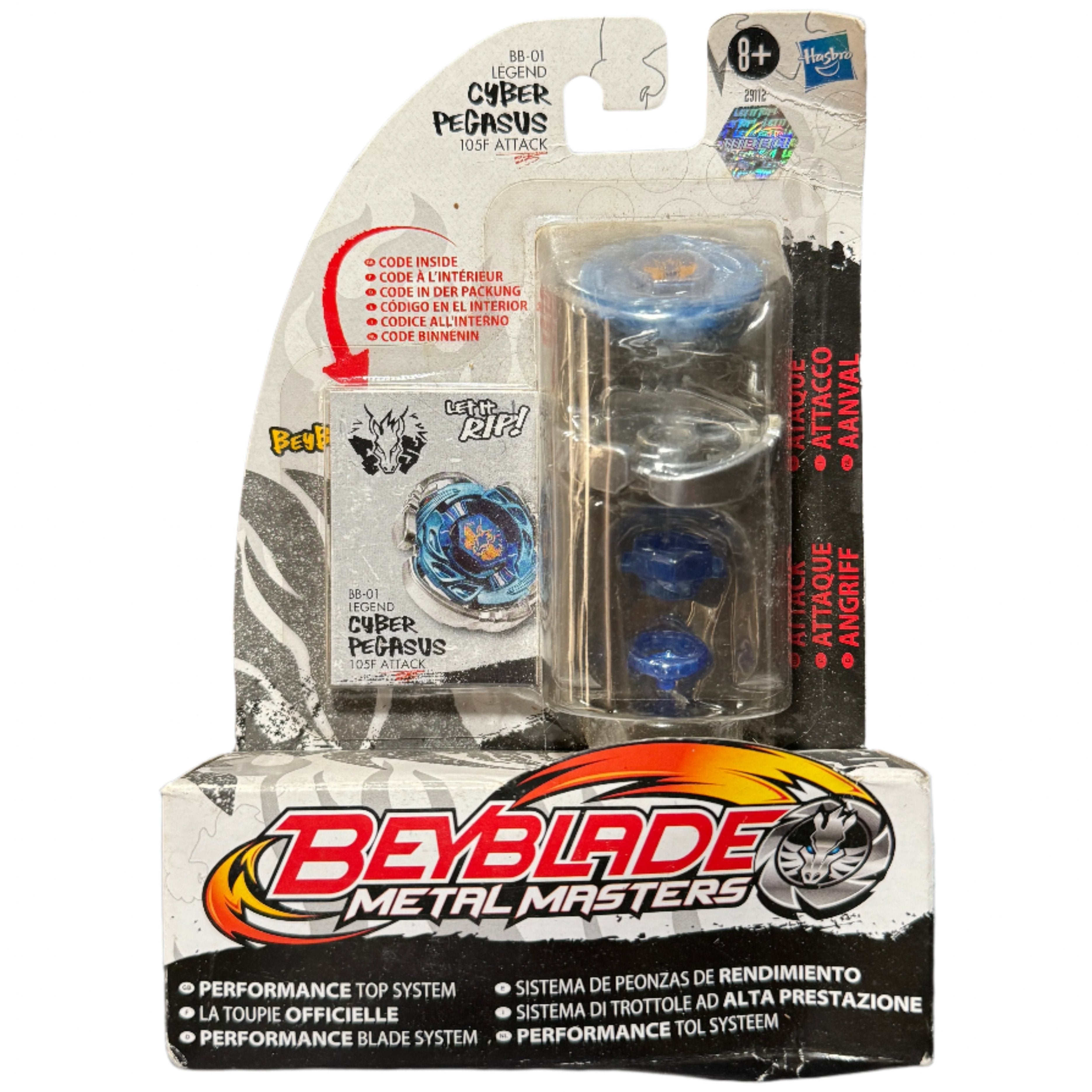 Beyblade Metal Masters Legend Cyber Pegasus 105F Attack BB-01